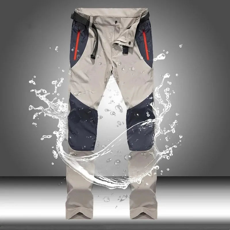 Quick Dry Long Tactical Waterproof Cargo Pants for Men