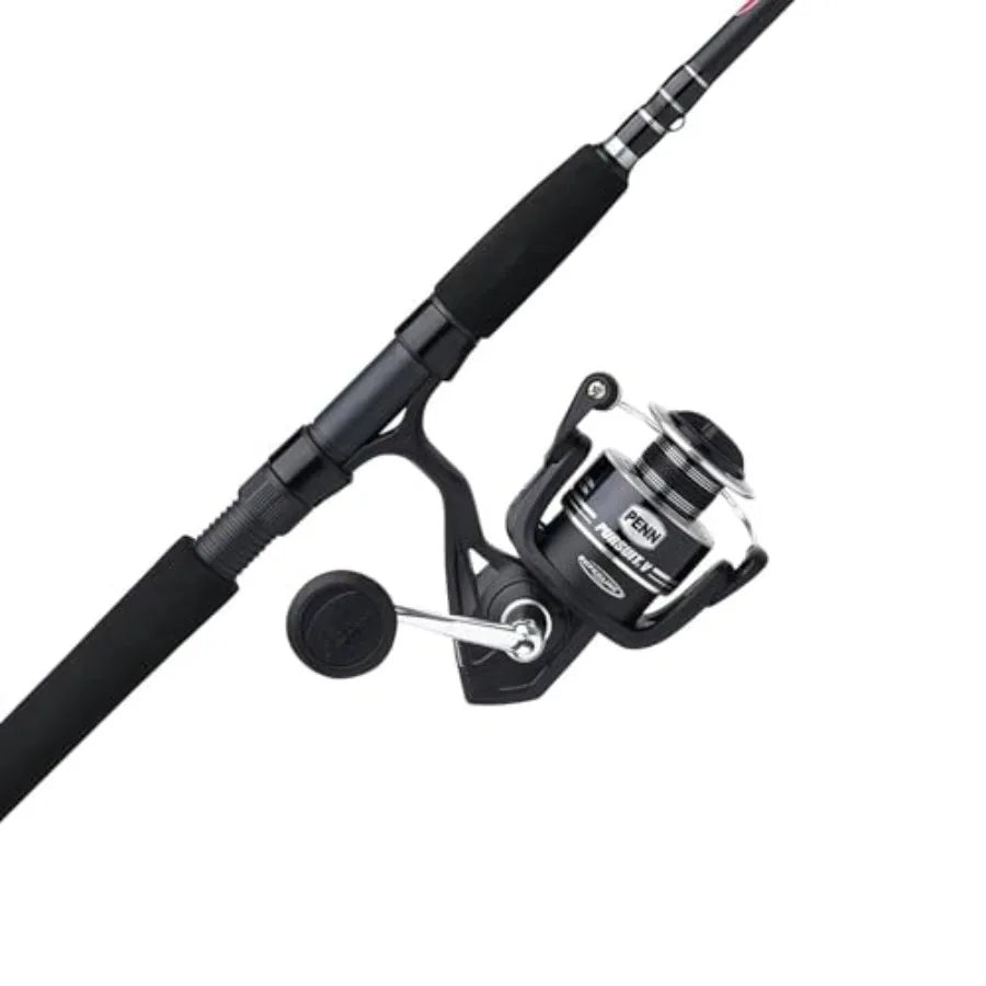 Spinning Reel and Fishing Rod Combo Black Carbon Fiber High-Speed Retrieval