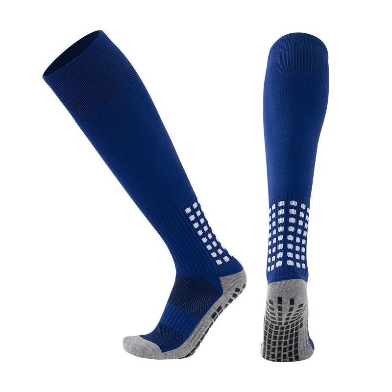 1 Pair Men's Soccer Socks Anti Slip Knee Socks Non Slip Grip Pads for Football Basketball Sports Grip Socks from China