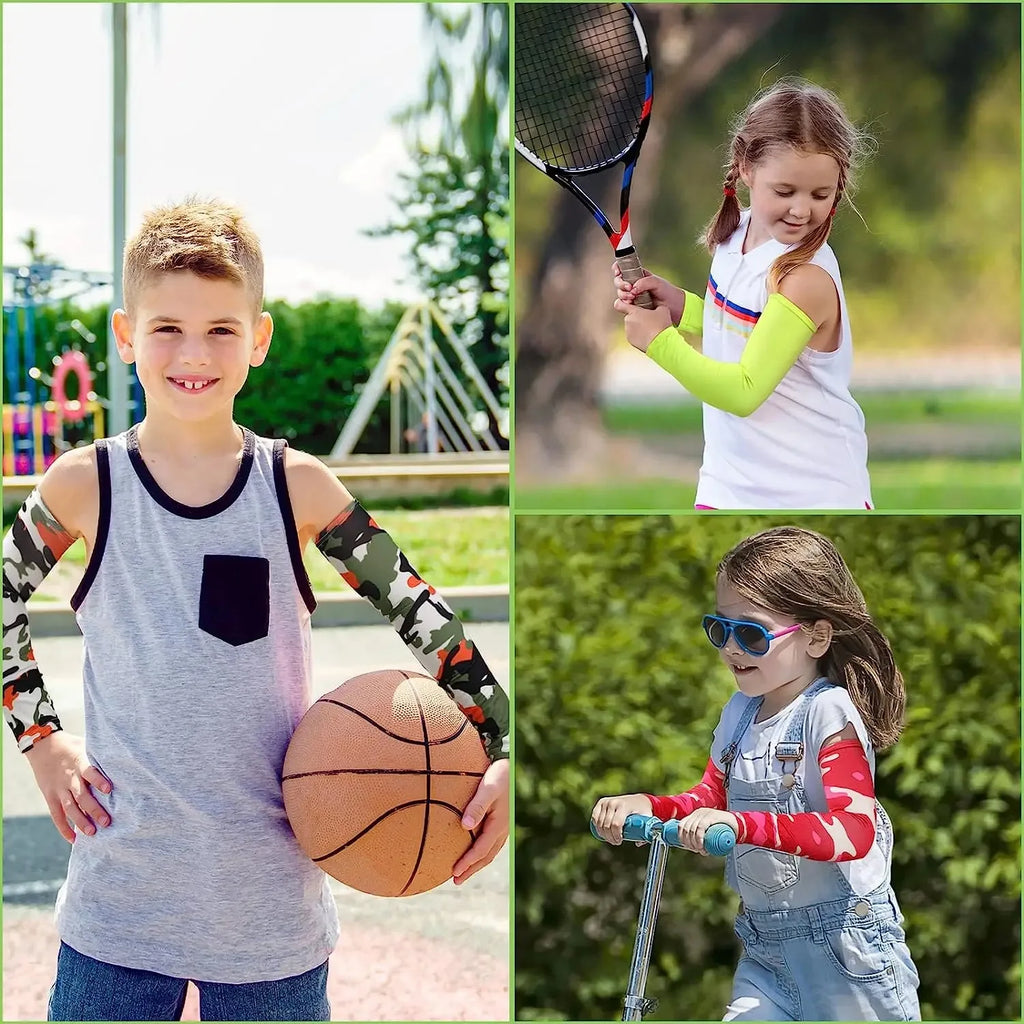 1 Pair Sports Cooling Arm Sleeves for Children