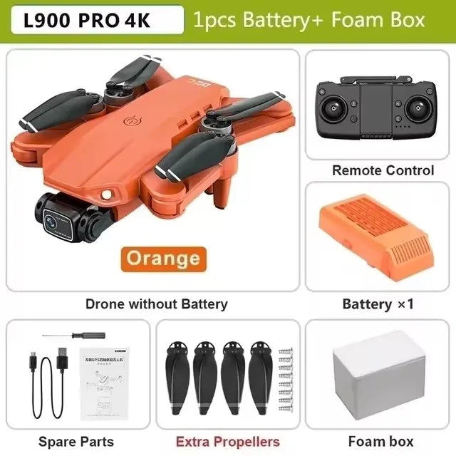 L900 Pro MAX Professional Drone With 4K Camera WIFI 360 Obstacle Avoidance Optical Flow FPV Brushless Motor Quadcopter RC Dron