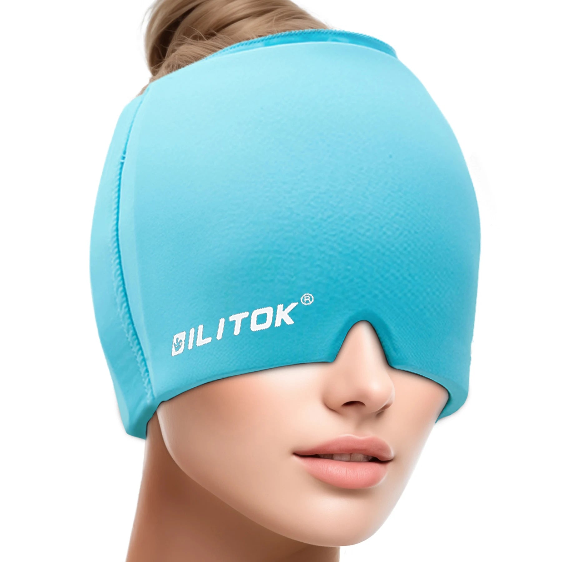 Migraine Headache Relief Cap, Gel Ice Head Wrap, Hot and Cold Therapy, Headache Eyes Mask for Sinus, Tension and Stress Relief