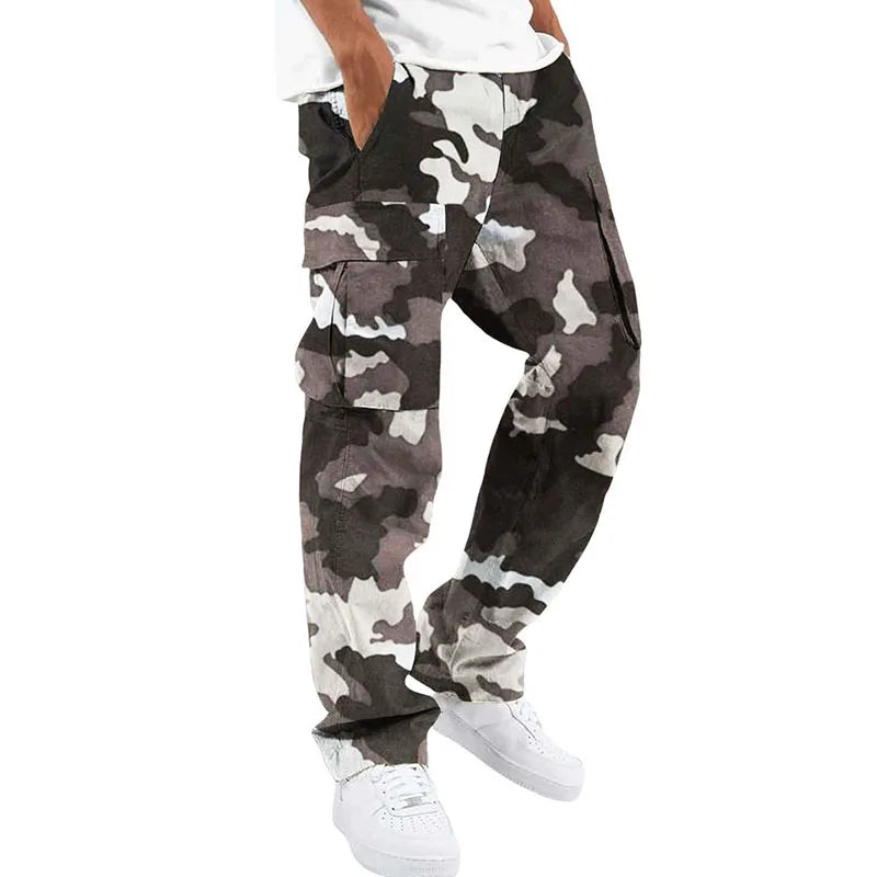 Large Pocket Loose Overalls Men's Outdoor Sports Pants