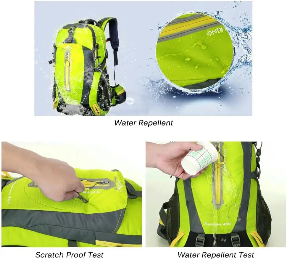 40L Lightweight Hiking Backpack – Water-Resistant Daypack for Men & Women, Durable Outdoor Travel Pack
