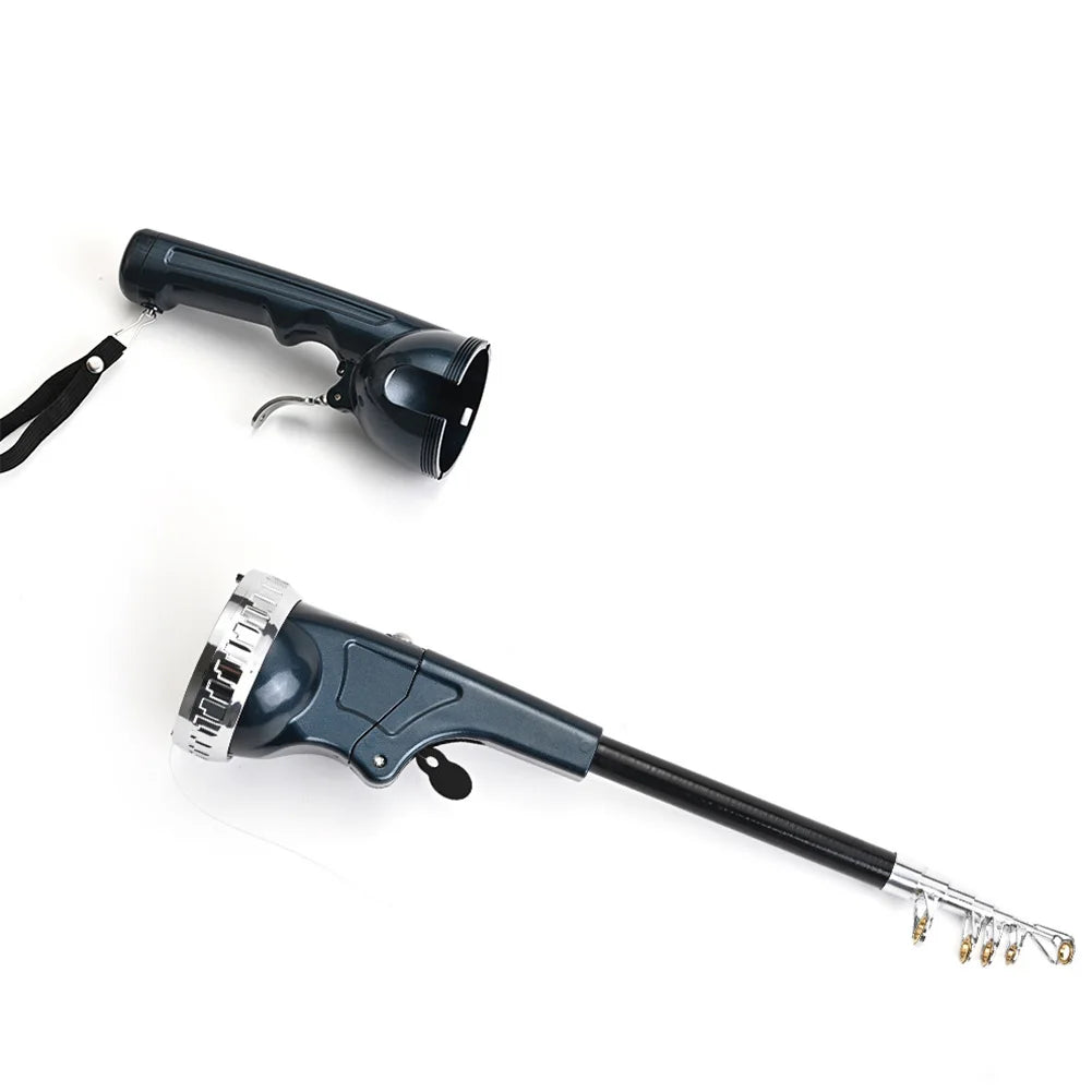 Portable Folding Travel Rod and Telescopic Spinning Rod with Reel