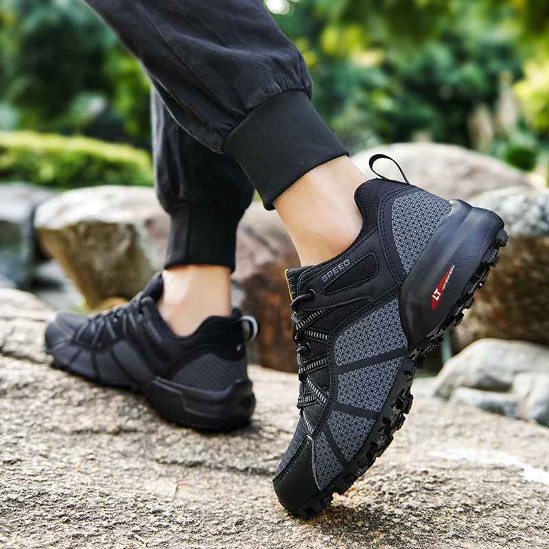 Men's Hiking Shoes All-terrain Outdoor Sports Shoes Breathable Mesh Non-slip Wear-resistant Hiking Shoes Outdoor Cycling Shoes from China