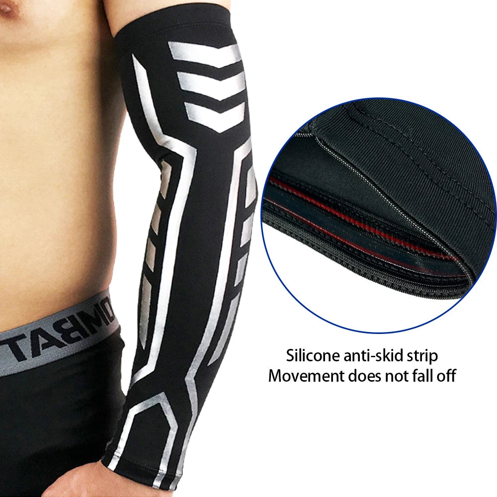 TopRunn 1PCS Sports Compression Arm Sleeves-Athletic & Shooting Sleeve for Youth, Men Women -Football, Basketball & Baseball from China