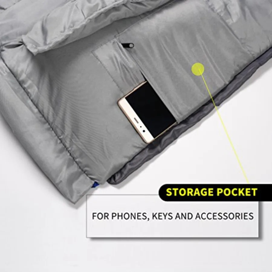 Winter 0 Degree Portable Waterproof Sleeping Bags for Adults (Temp Range (5F 32F))