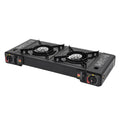 2 Burner Outdoor Portable Camping Stove with Storage Case