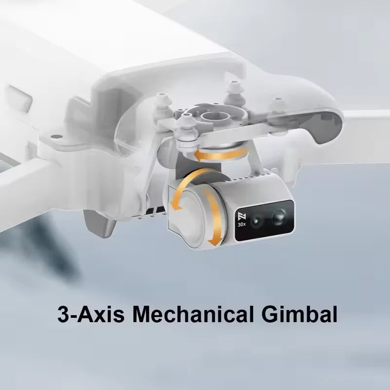 Dual Cameras Night Video 4K 60fps 3-Axis Gimbal with Wide-Angle Drone