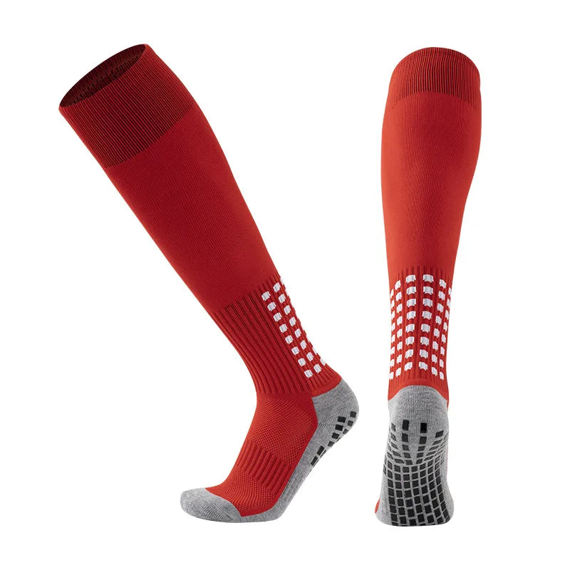 1 Pair Men's Soccer Socks Anti Slip Knee Socks Non Slip Grip Pads for Football Basketball Sports Grip Socks from China