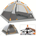 Waterproof Windproof Pop Up  3-4 Person Instant Easy Set Up Camping Tent with Removable Rain Fly
