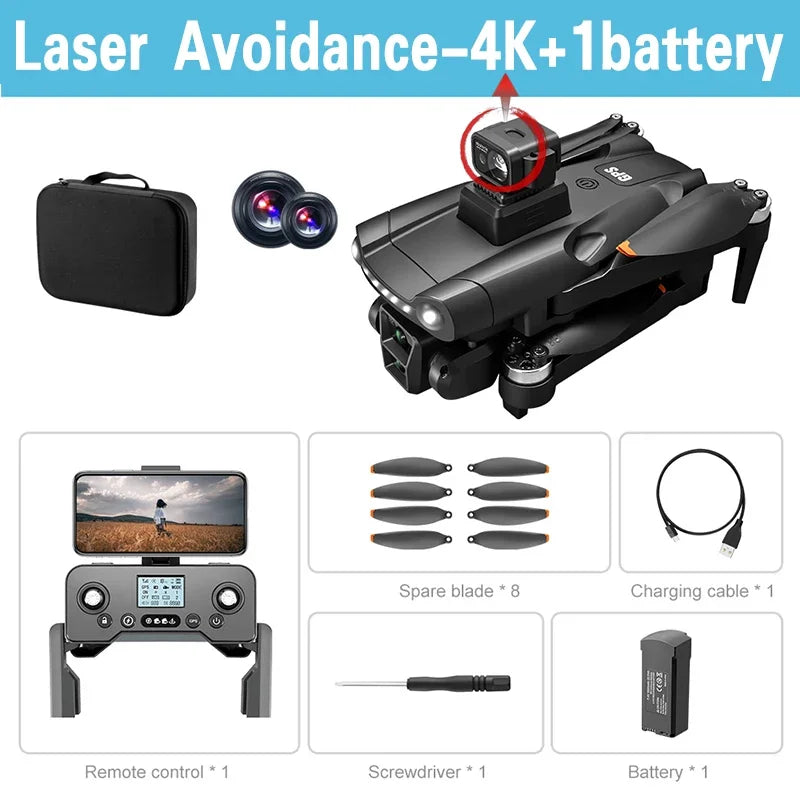 Lenovo V198MAX Drone Laser obstacle avoidance aerial photography 8K 5G Professional HD Camera Brushless Folding Quadcopter from China