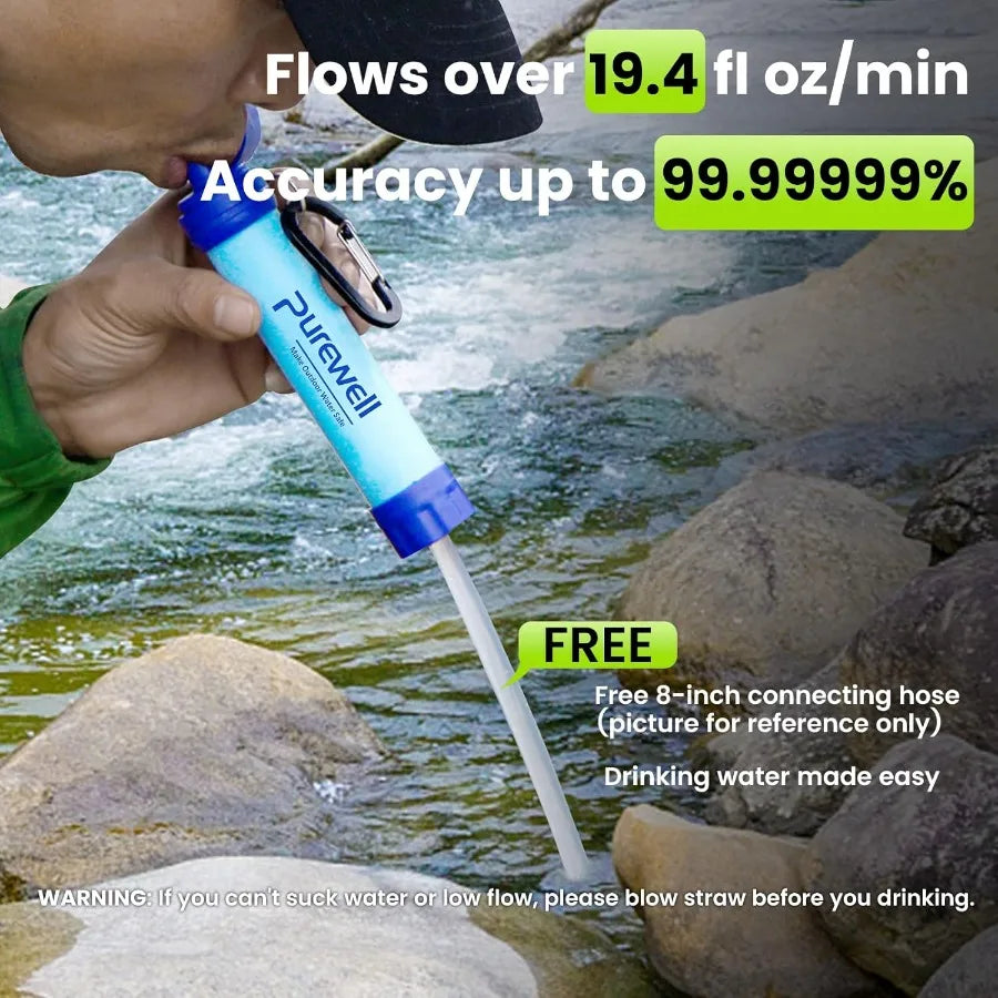 Outdoor Personal Water Filtration Straw