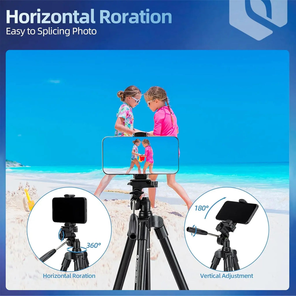 Camera and Phone Tripod with Wireless Remote