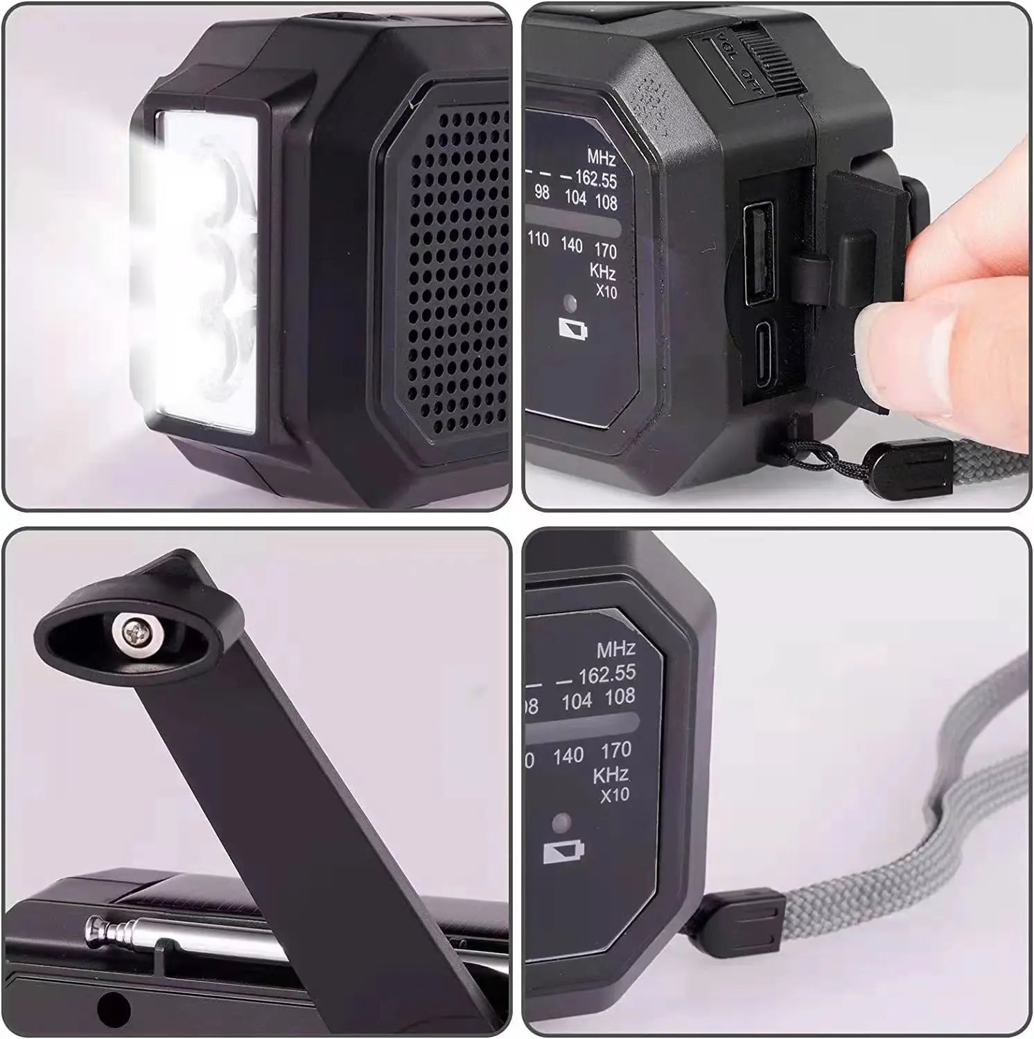 Portable Solar Radio, Emergency Kits First Aid Radio With Crank, Dynamo AM/FM Radio, Blackout Power Station, USB Phone Charger from China