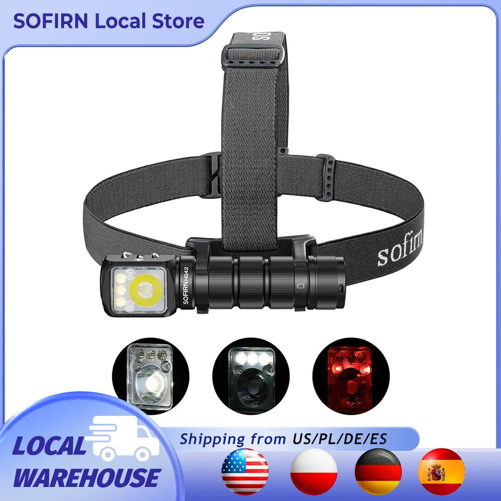 Headlamp USB C Rechargeable with Power Bank Flashlight
