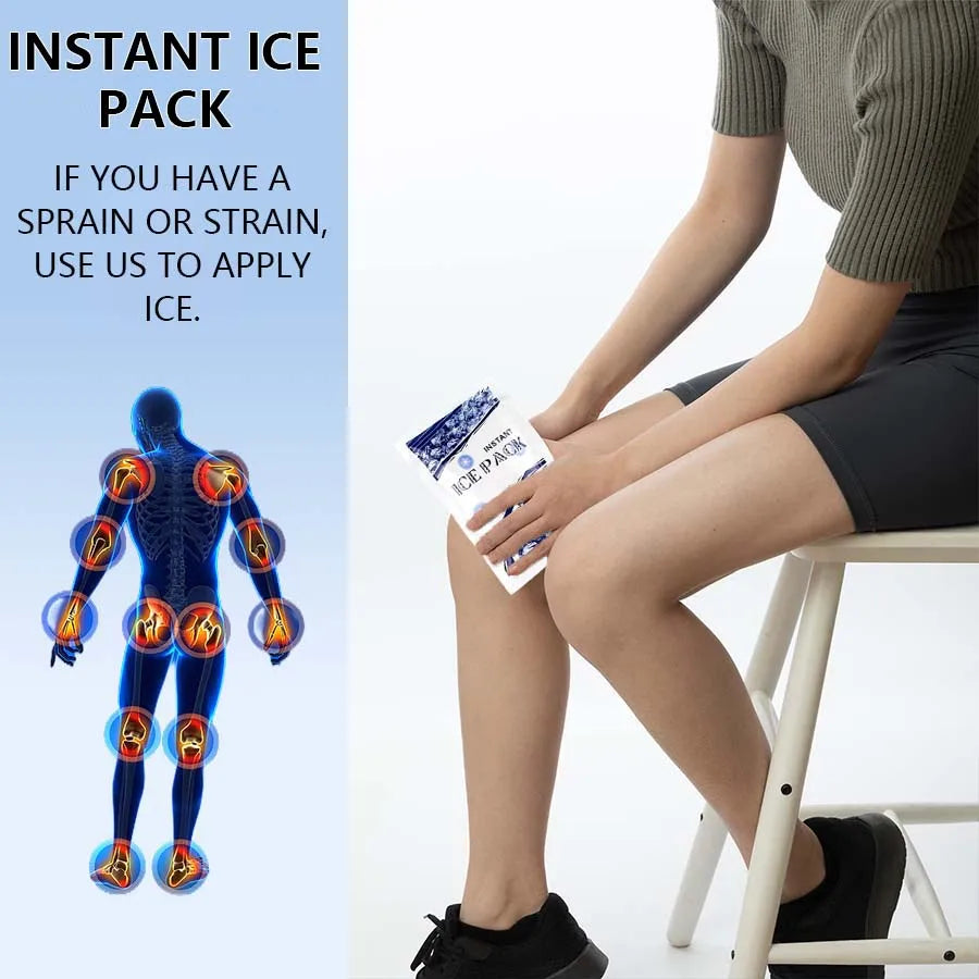 Instant Cold Pack Disposable Ice Packs for Injuries Swelling Inflammation Perfect for First aid Kit (from China)