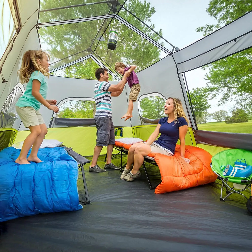 Bestseller 9 Person Instant Cabin Tent - 14' x 9', Green