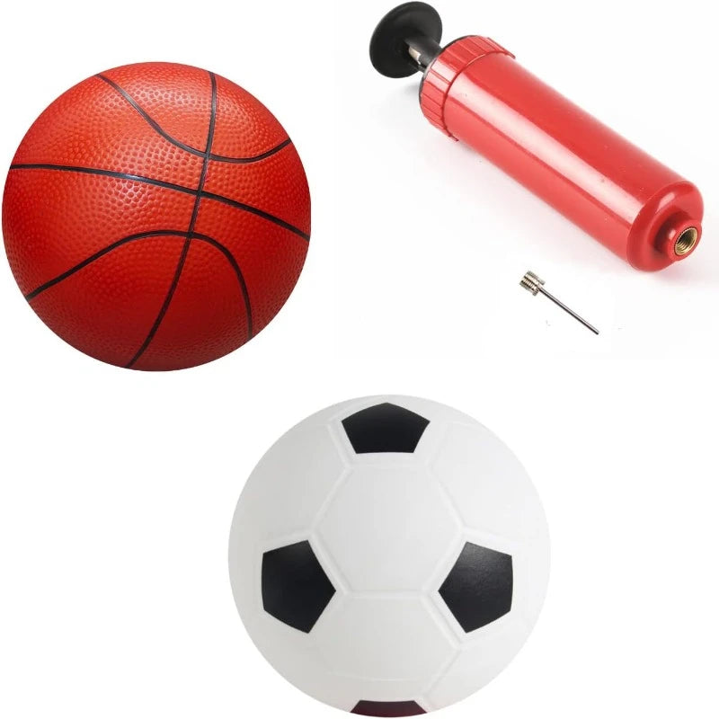 Children Mini 14cm Air Pump Inflator or Toy Basketball or Soccer ball