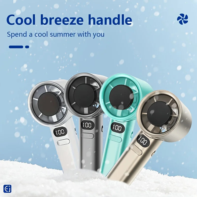 Handheld mini fan, powerful 400mAh wind speed, convenient USB charging, suitable for travel, outdoor activities, and summer