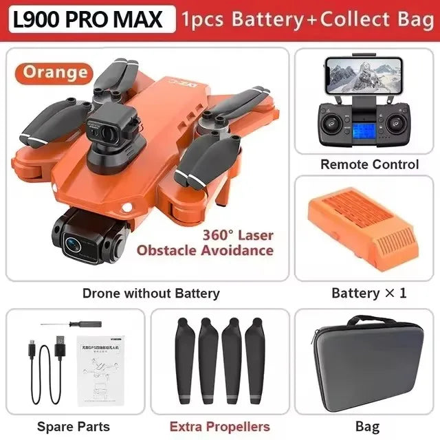L900 Pro MAX Professional Drone With 4K Camera WIFI 360 Obstacle Avoidance Optical Flow FPV Brushless Motor Quadcopter RC Dron