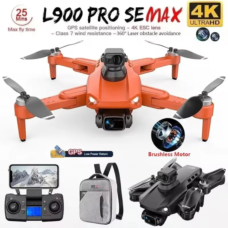 LYZRC L900 Pro SE MAX Drone 4K Professional Dual HD Camera GPS 5G WIFI 360° Obstacle Avoidance Brushless Motor Rc FPV Quadcopter from China