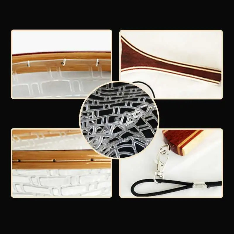 Fly Fishing Landing Net With Wooden Handle Frame