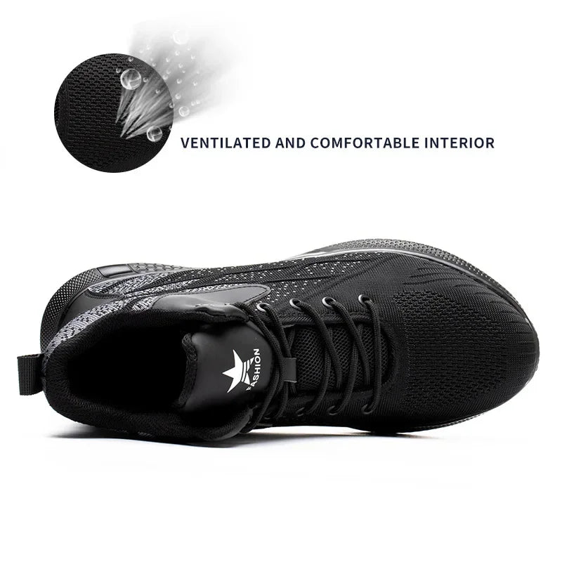 High top Steel Toe Safety Shoes for Men and Women