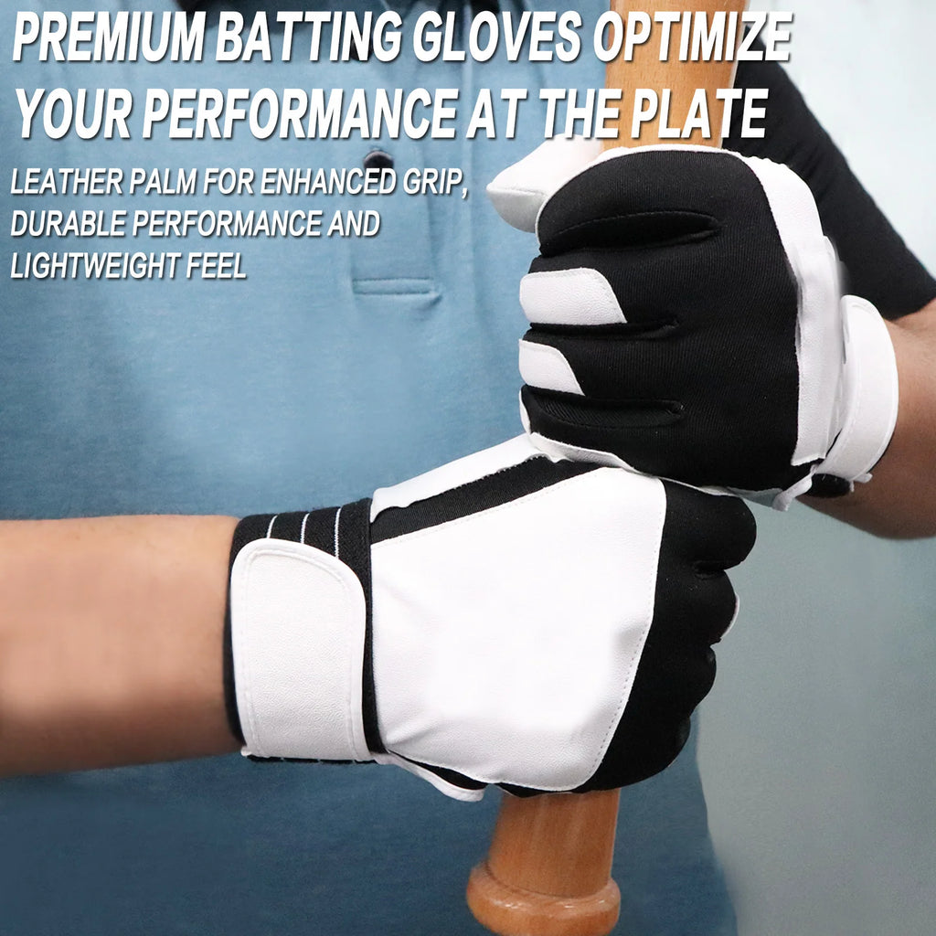 Batting Gloves Men Adult for Baseball or Softball
