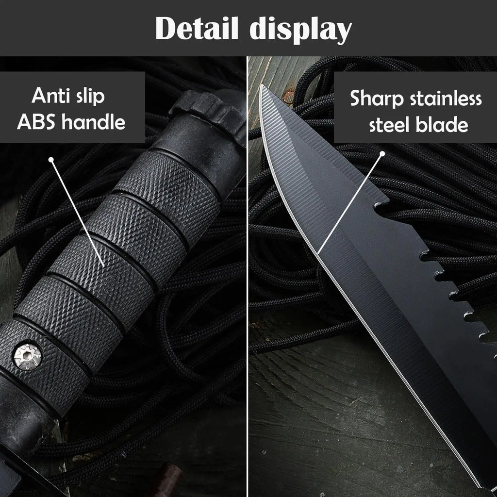 Tactical Fixed Blade Survival Knife for Camping