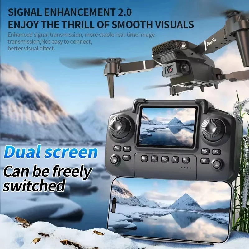 E88PRO Drone 8K 5G HD Dual Camera Aerial Photography Remote control screen display Control Aircraft Quadcopter from China