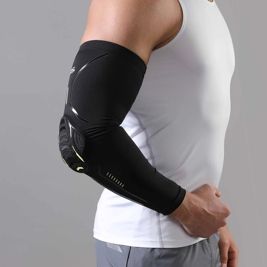 1 Piece Women/Men Honeycomb Sport Elbow Pads with Elastic Arm Sleeve