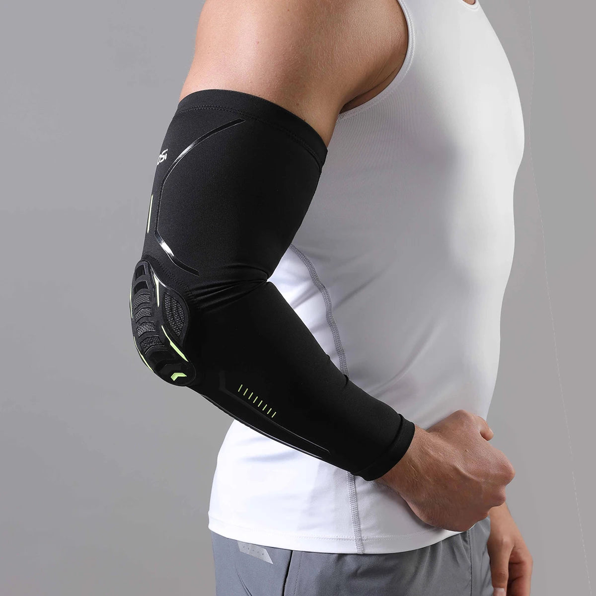 1 Piece Women/Men Honeycomb Sport Elbow Pads with Elastic Arm Sleeve