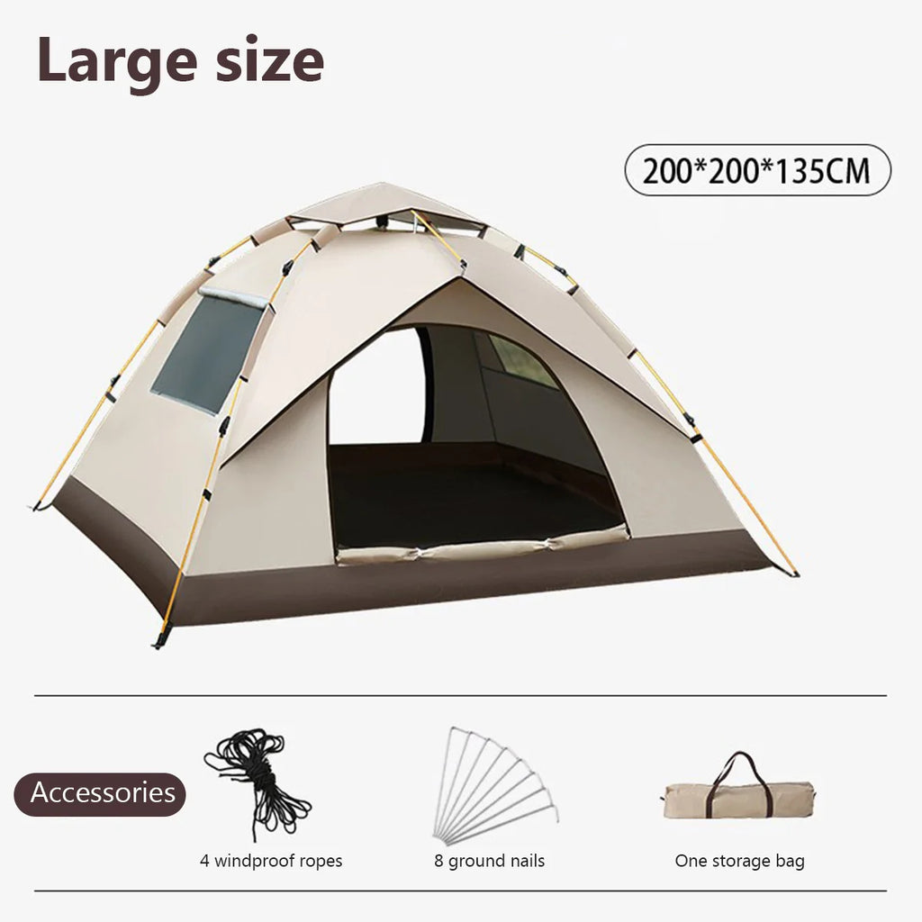 2-4 Person Waterproof Sunscreen Outdoor Folding Tent Quick Automatic Opening