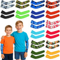 16 Pairs Kids Youth Sun Protection Cooling Compression Arm Sleeves