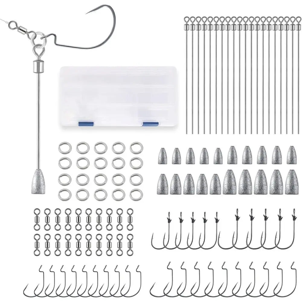 Fishing Kit:  Hooks, Punch Shot Rigs & Freshwater Sinkers