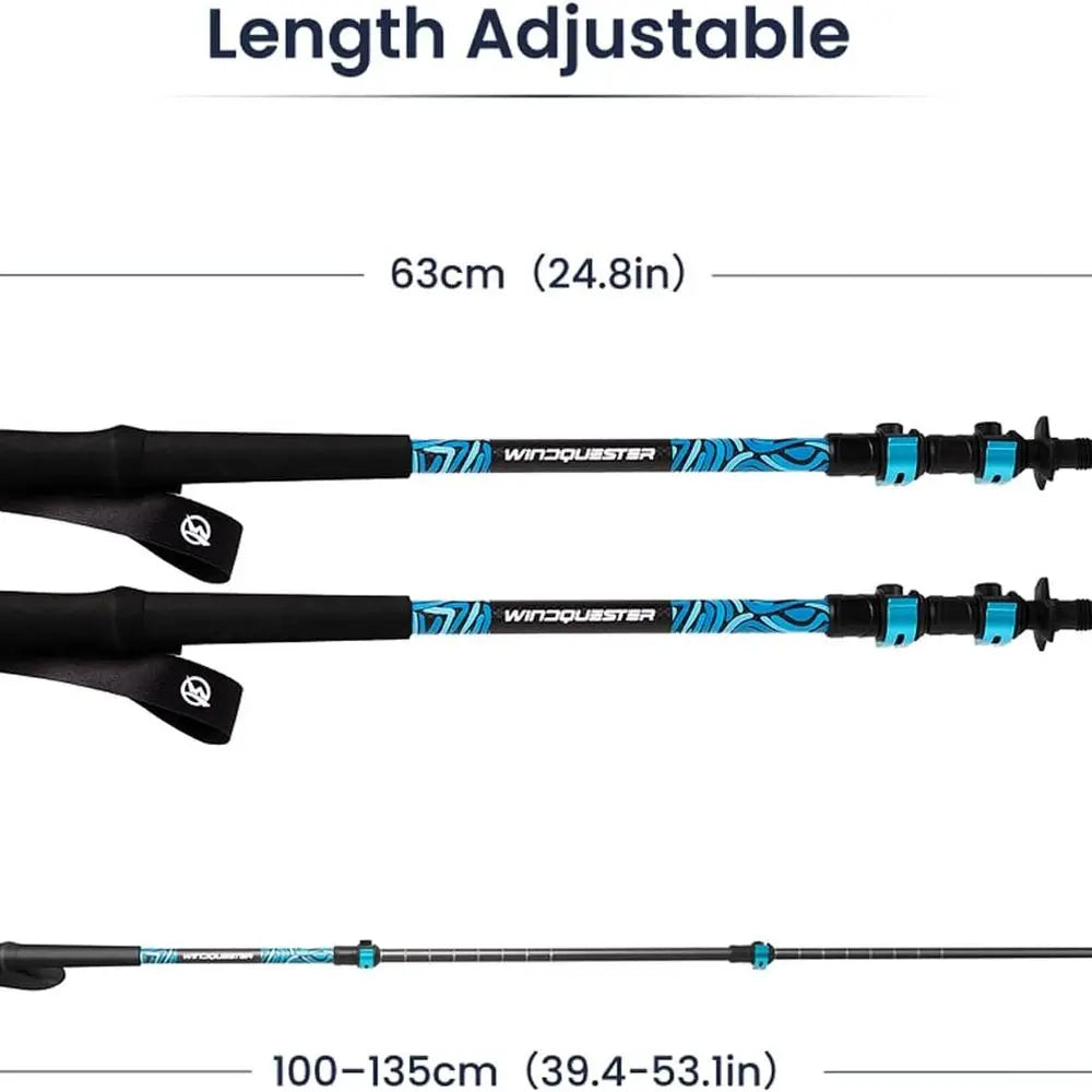 Adjustable Lightweight Carbon Fiber Trekking Poles