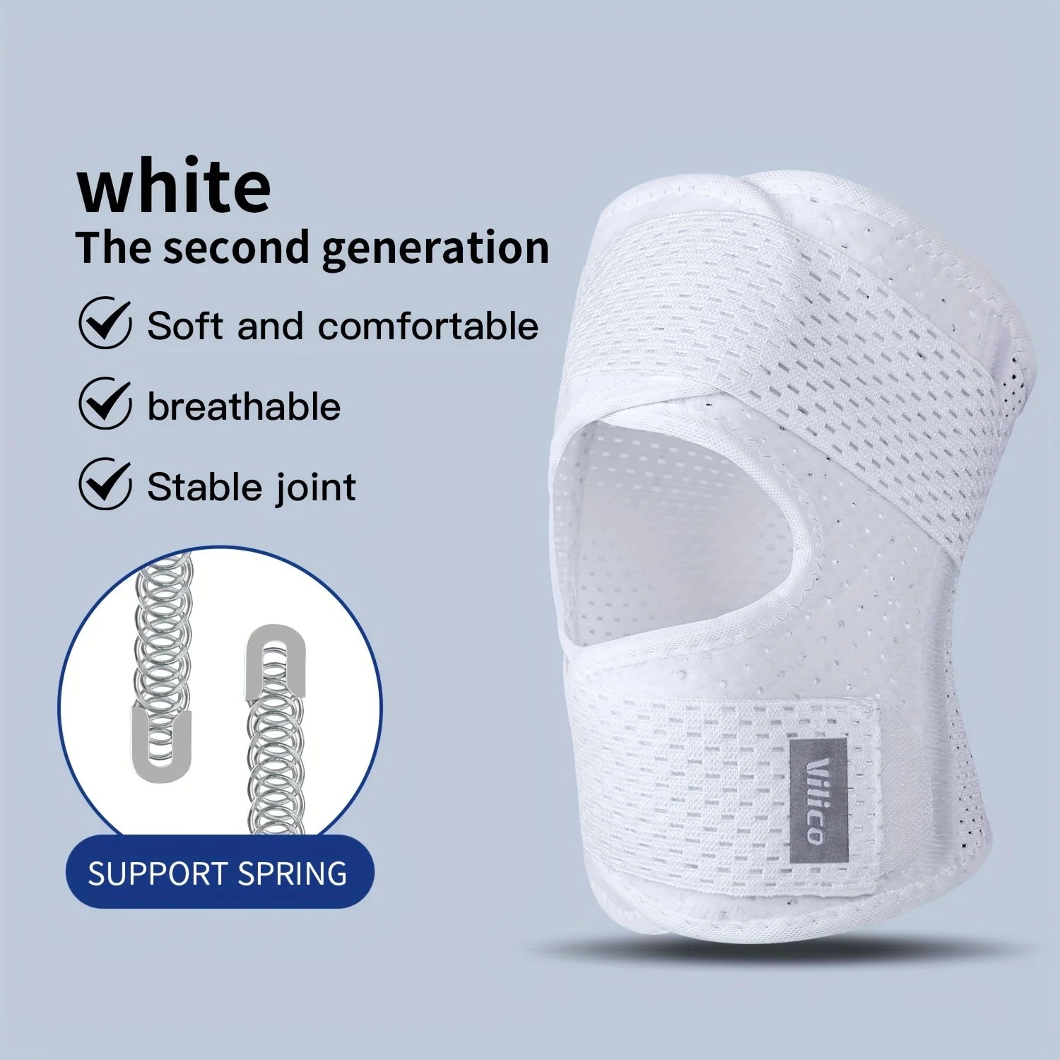 Elastic Strap Sports Knee Brace, Unisex Breathable Polyester Fitness for Various Outdoor Sports