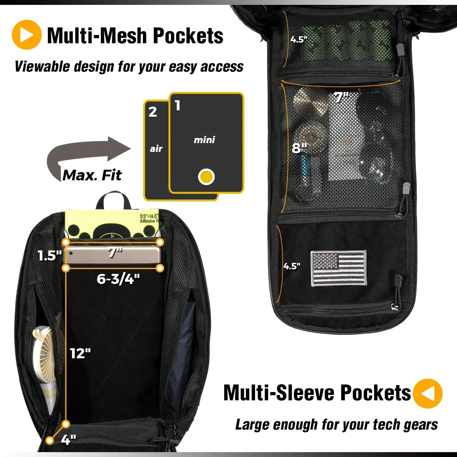 Military Shoulder Bag with Sling for Concealed Carry