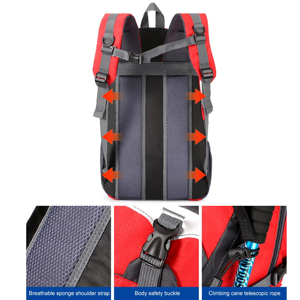 40L Hiking Backpack Waterproof Lightweight – Outdoor Camping Travel Daypack for Men Women, Breathable Laptop Backpack for Hiking from China