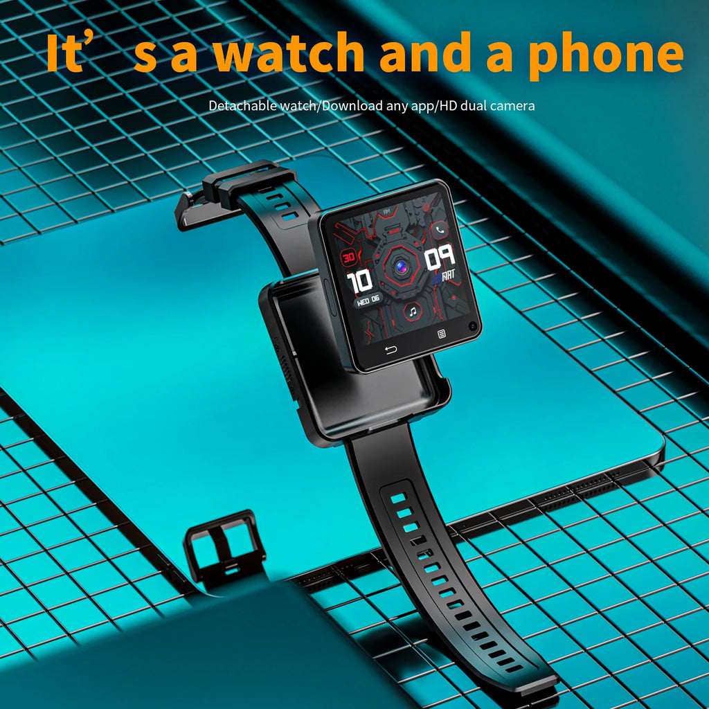 Dual Camera Android 11 Smart Watch Phone with Wifi Videos Calls