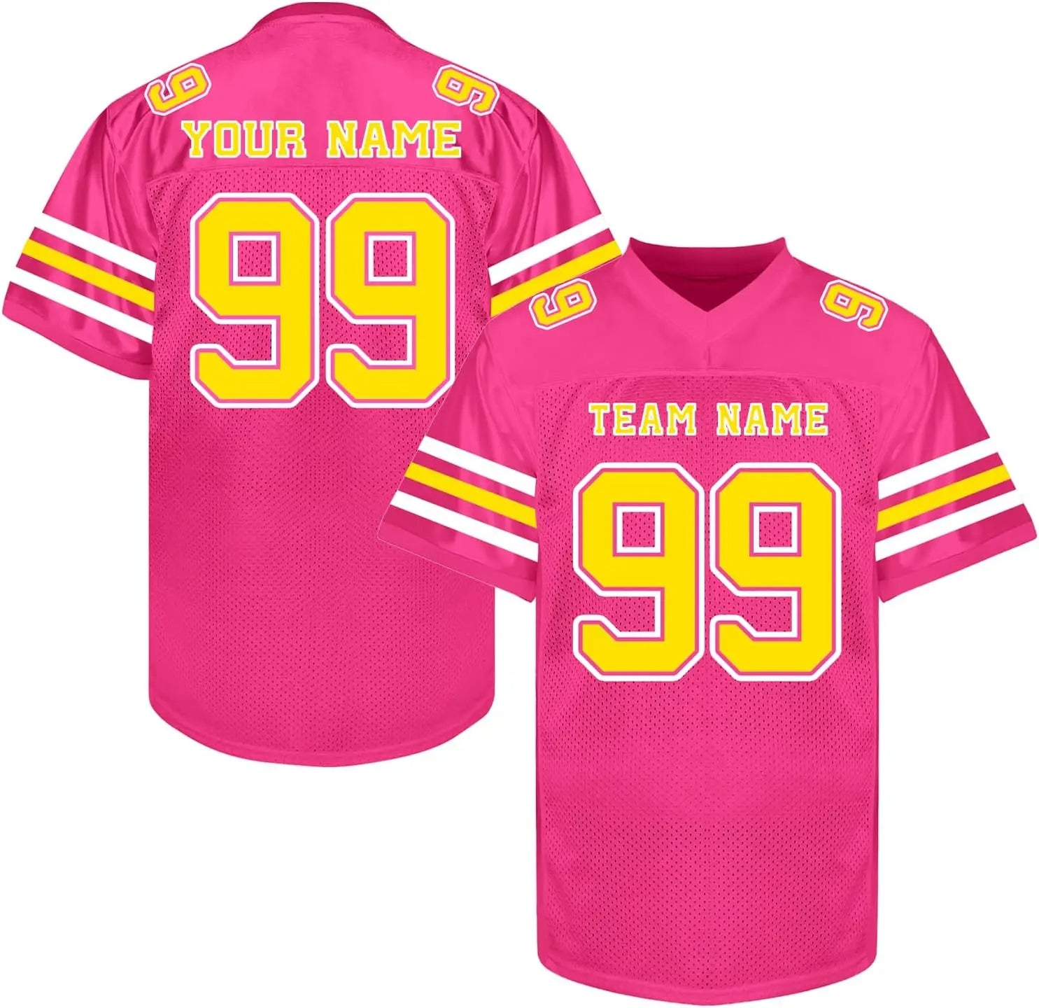 Custom Football Jersey with Personalized Logo Name Number Practice Shirt Stitched Sports Uniform