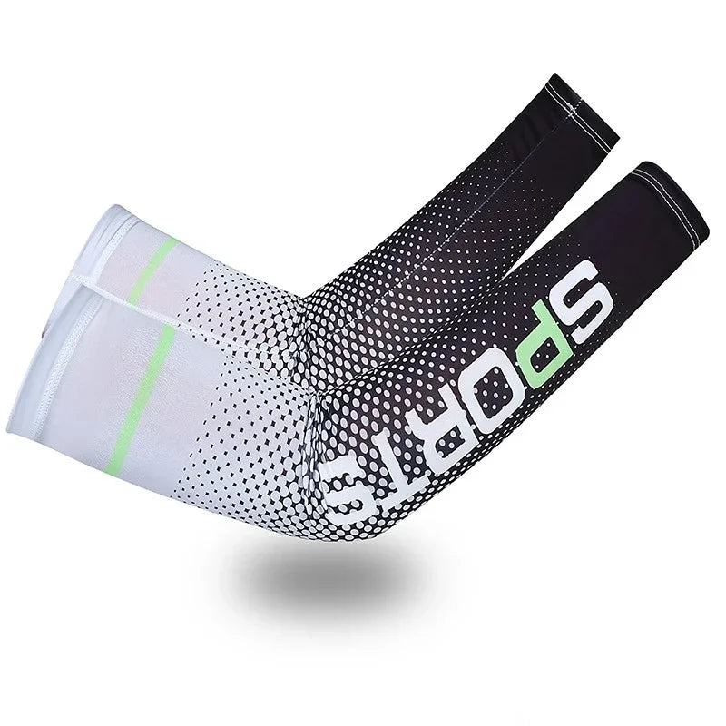 Cool Arm Sleeve Cover for Men Women Sun Protection Ice Sleeve Sunscreen Arm Guard for Basketball Running Cycling Bodybuilding from China