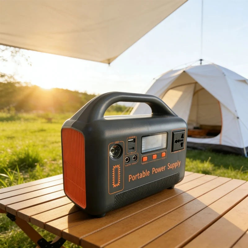 Portable Power Station Solar Generator with Solar Panel (Optional), 400W 192Wh LiFePO4 Power Bank, with Camp Solar Charger from China