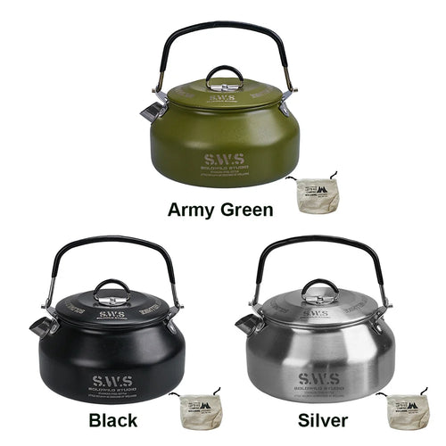 0.8L Portable Stainless Hiking Kettle