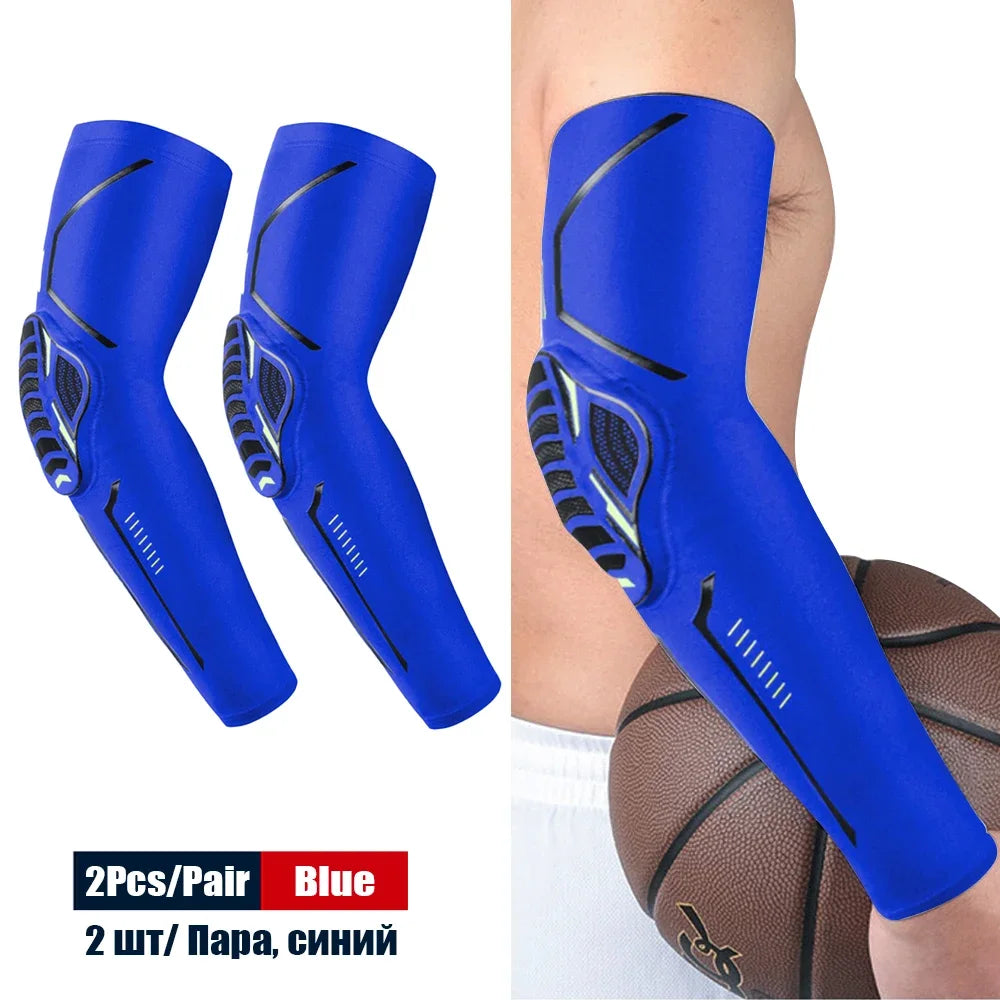 1Pair Sports Elbow Pads Compression Arm Sleeves for Outdoor Elbow Support