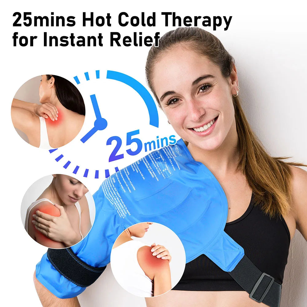 Shoulder Ice Pack Hot Cold Therapy Support Brace for Shoulder Pain Relief
