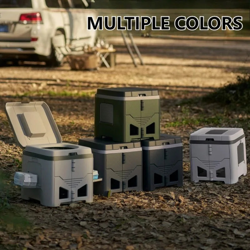 Portable Odor-Resistant Folding Camping Toilet  (Adult-Sized) from China