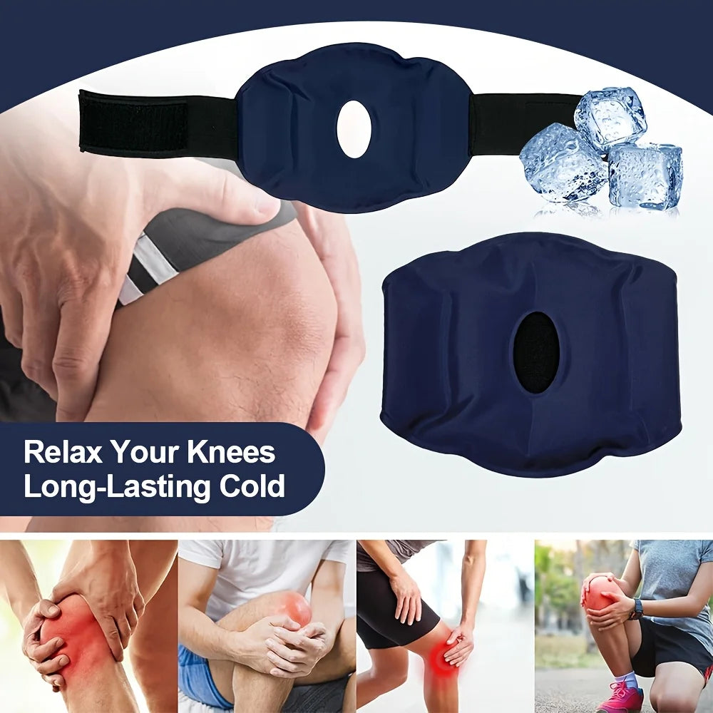 Reusable Knee Ice Wrap Pack for Knee for Cold Therapy and Pain Relief from Sports Injuries